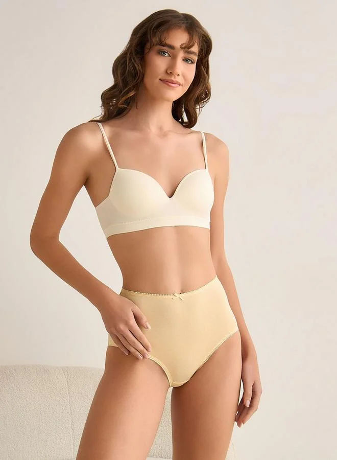 Splash FAV Set of 5 - Full Briefs High Waist Bow Accent